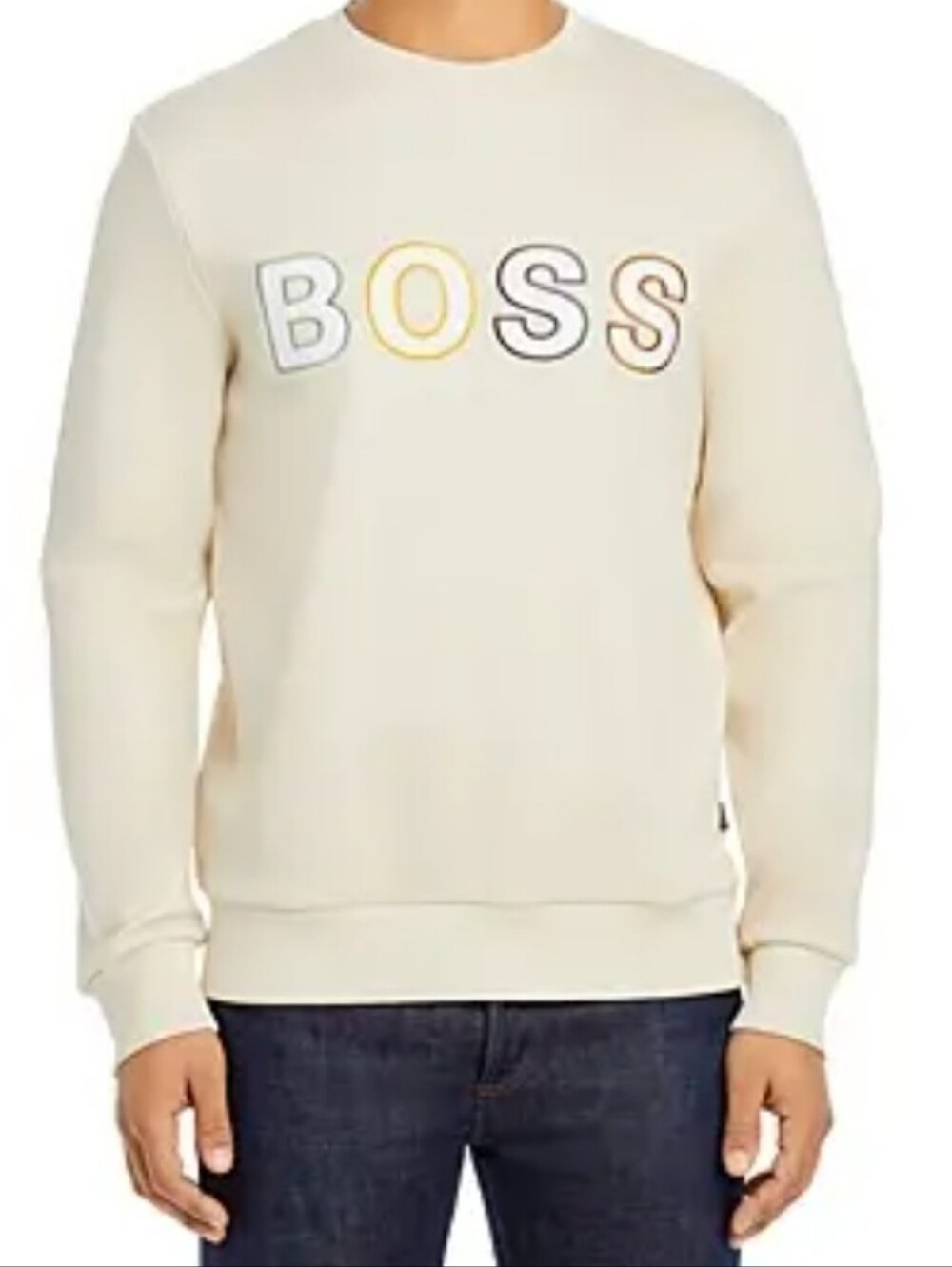 BOSS Hugo Boss Stadler 77 Embroidered Logo Sweatshirt